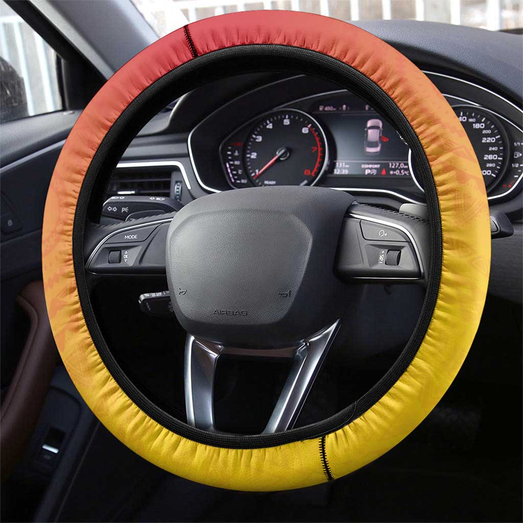 Cameroon African Dashiki Steering Wheel Cover - Wonder Print Shop