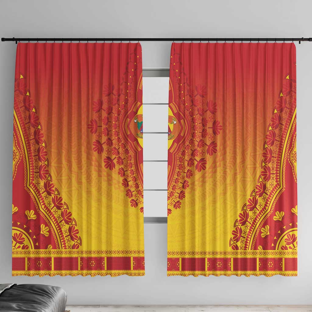Cameroon African Dashiki Window Curtain - Wonder Print Shop