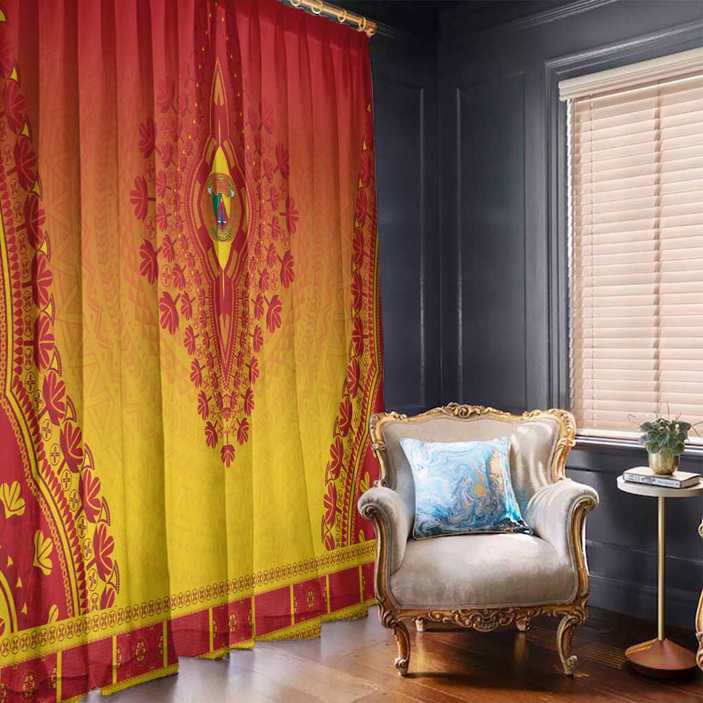 Cameroon African Dashiki Window Curtain - Wonder Print Shop