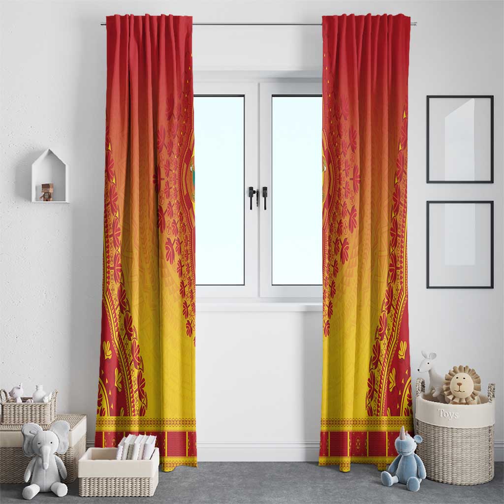 Cameroon African Dashiki Window Curtain - Wonder Print Shop