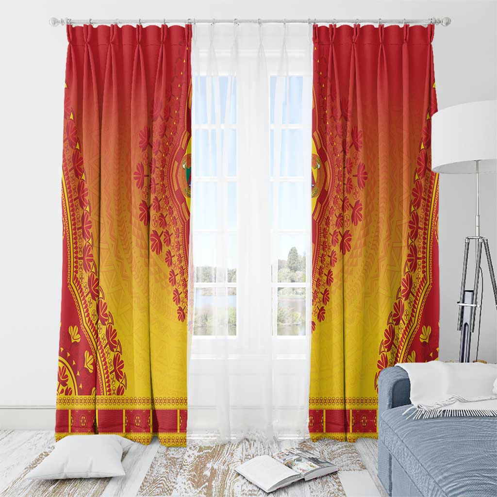 Cameroon African Dashiki Window Curtain - Wonder Print Shop
