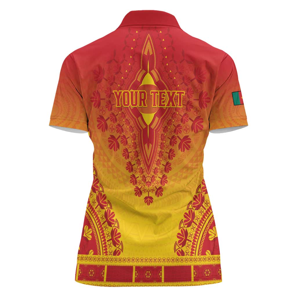 Personalized Cameroon African Dashiki Women Polo Shirt - Wonder Print Shop