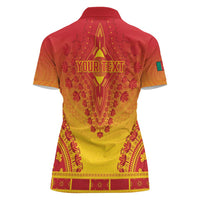 Personalized Cameroon African Dashiki Women Polo Shirt - Wonder Print Shop