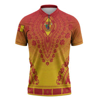 Personalized Cameroon African Dashiki Zipper Polo Shirt - Wonder Print Shop