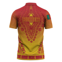 Personalized Cameroon African Dashiki Zipper Polo Shirt - Wonder Print Shop