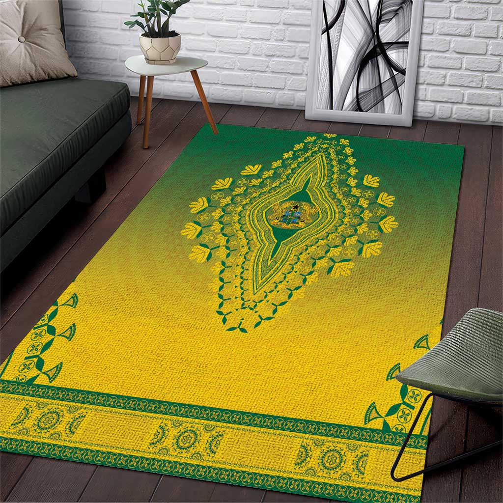 Ghana African Dashiki Area Rug - Wonder Print Shop