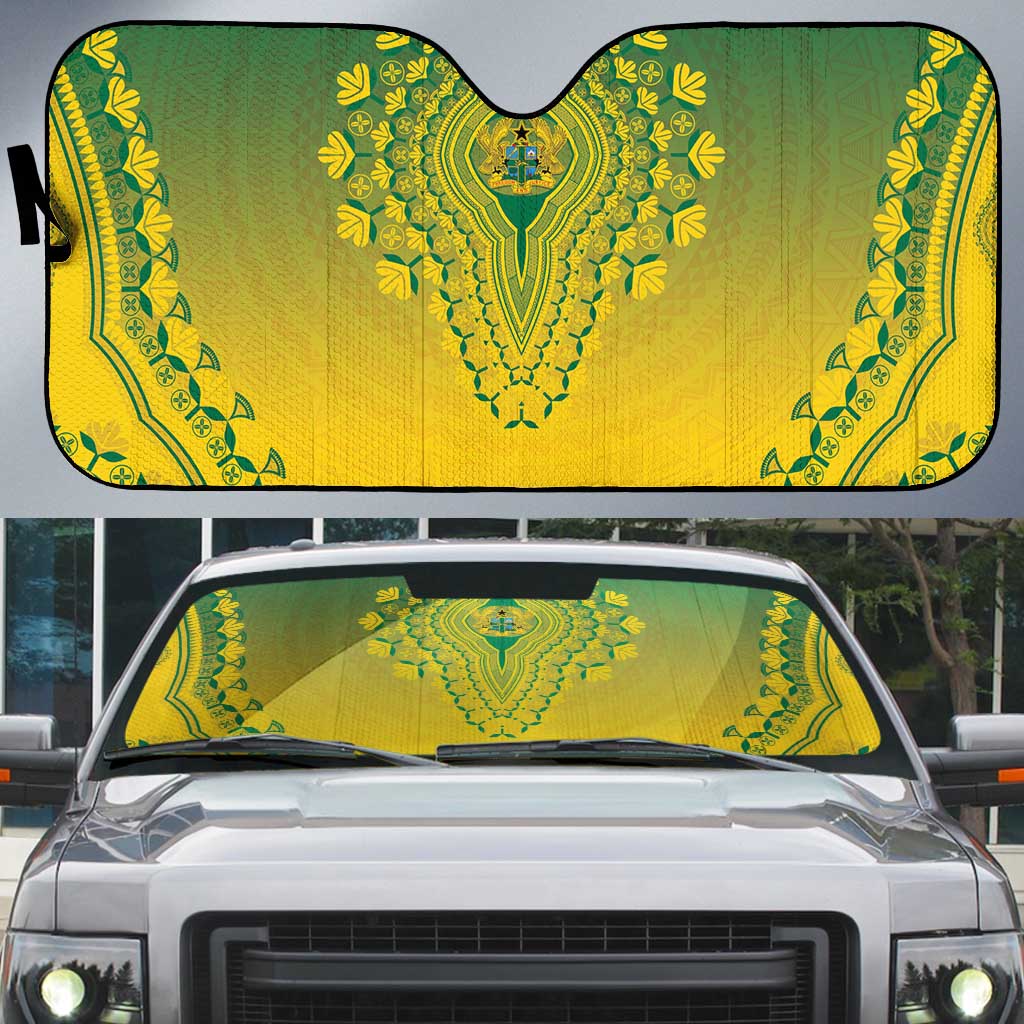 Ghana African Dashiki Auto Sun Shade - Wonder Print Shop