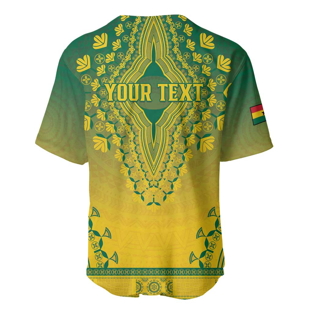 Personalized Ghana African Dashiki Baseball Jersey - Wonder Print Shop