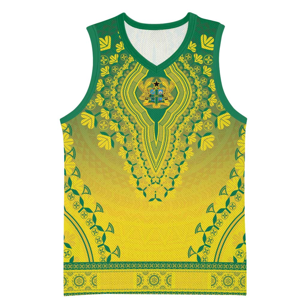 Personalized Ghana African Dashiki Basketball Jersey - Wonder Print Shop