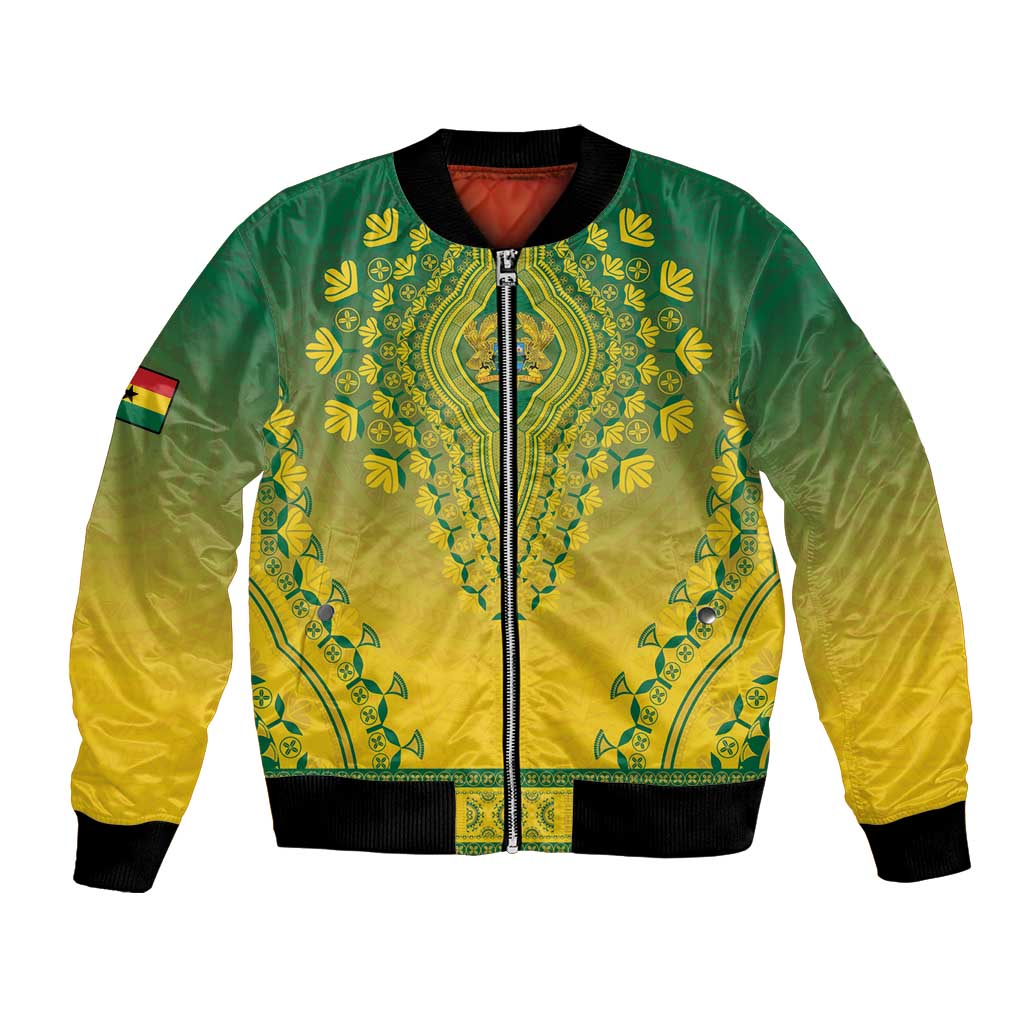 Personalized Ghana African Dashiki Bomber Jacket - Wonder Print Shop