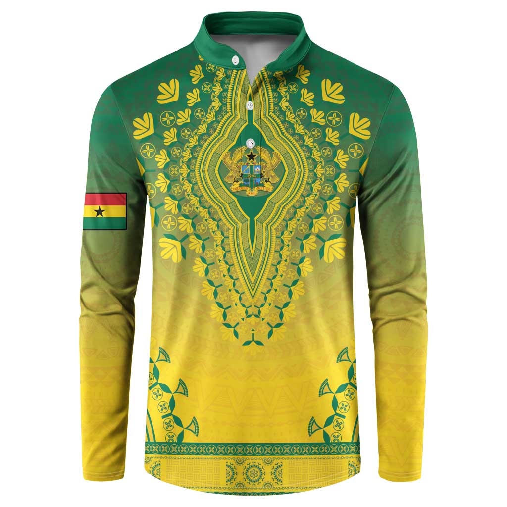 Personalized Ghana African Dashiki Button Sweatshirt - Wonder Print Shop