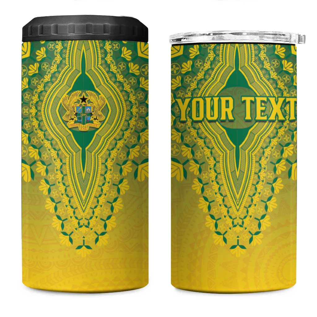 Personalized Ghana African Dashiki 4 in 1 Can Cooler Tumbler - Wonder Print Shop
