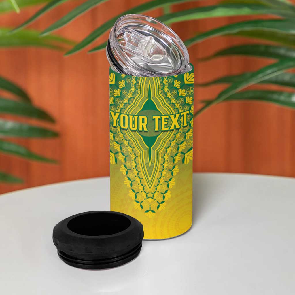 Personalized Ghana African Dashiki 4 in 1 Can Cooler Tumbler - Wonder Print Shop
