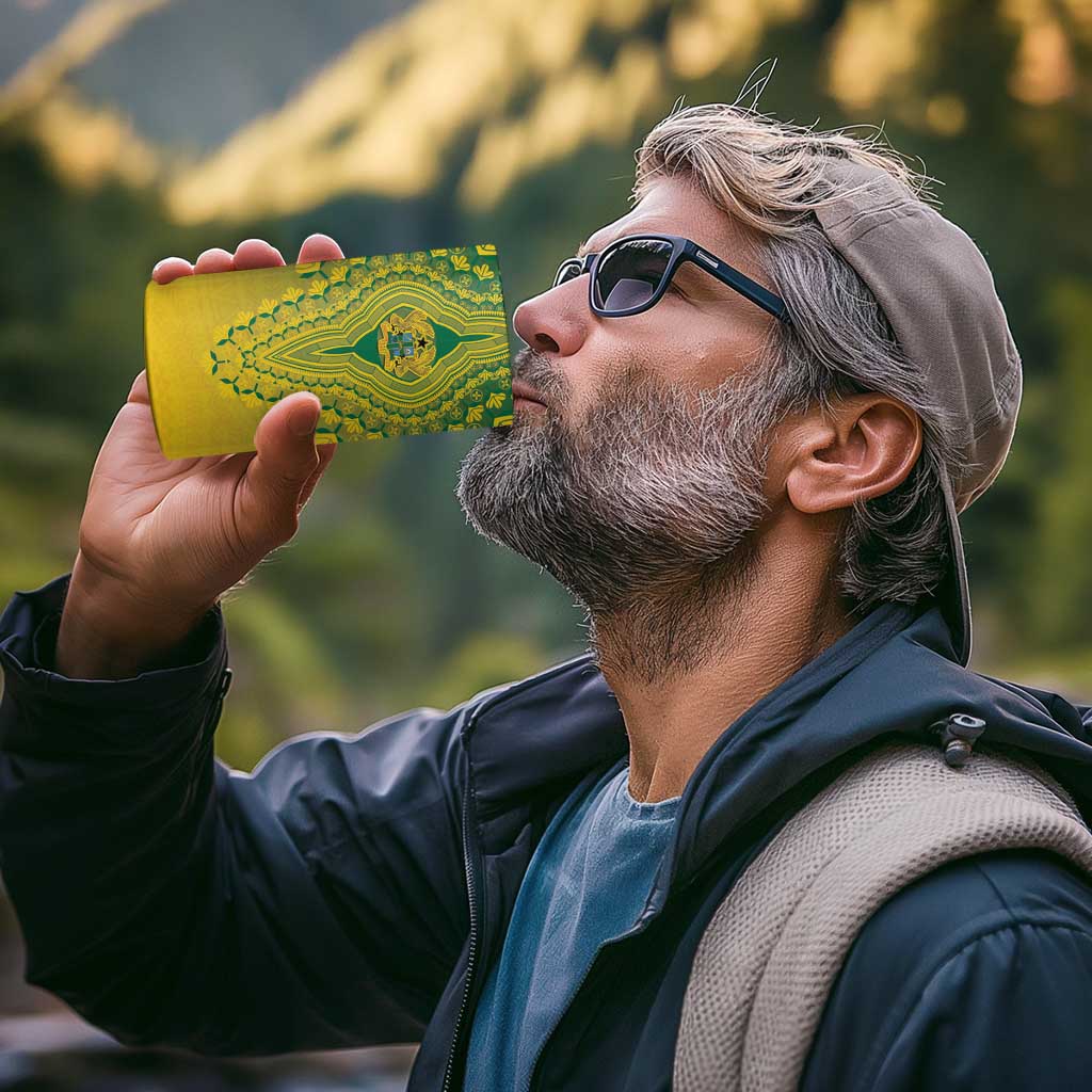 Personalized Ghana African Dashiki 4 in 1 Can Cooler Tumbler - Wonder Print Shop