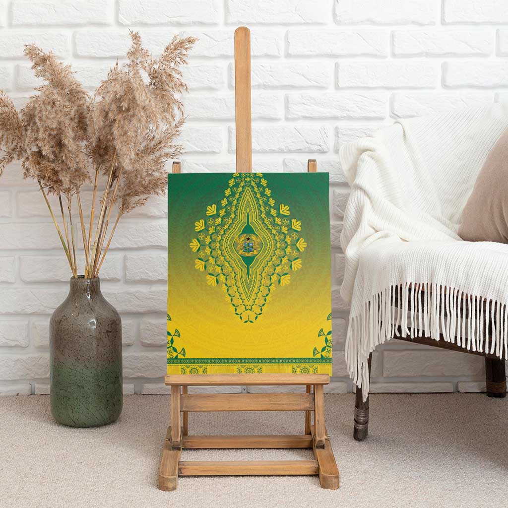 Ghana African Dashiki Canvas Wall Art - Wonder Print Shop
