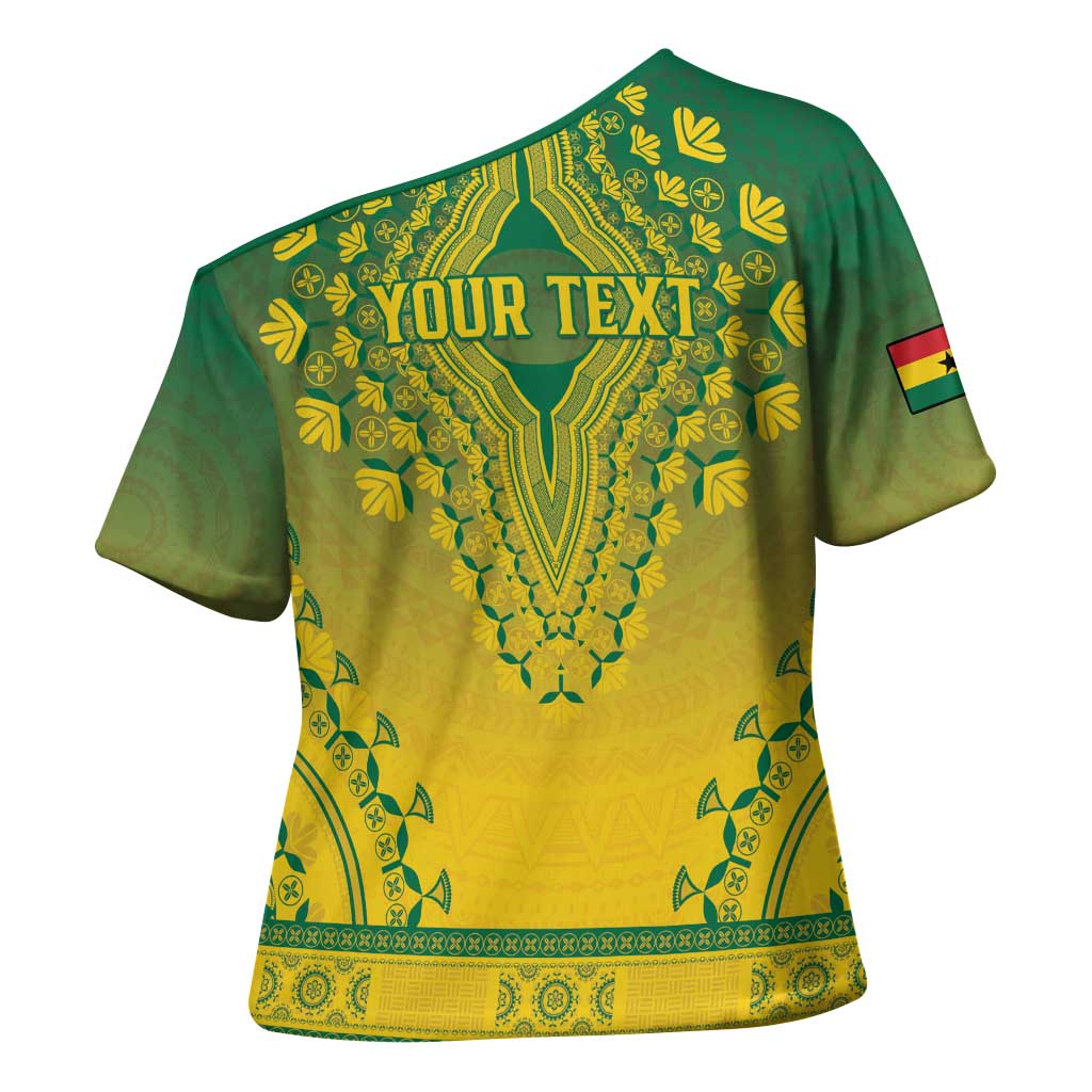 Personalized Ghana African Dashiki Cross Shoulder Shirt - Wonder Print Shop