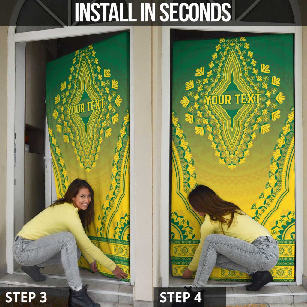 Personalized Ghana African Dashiki Door Cover - Wonder Print Shop