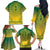 Personalized Ghana African Dashiki Family Matching Off The Shoulder Long Sleeve Dress and Hawaiian Shirt - Wonder Print Shop