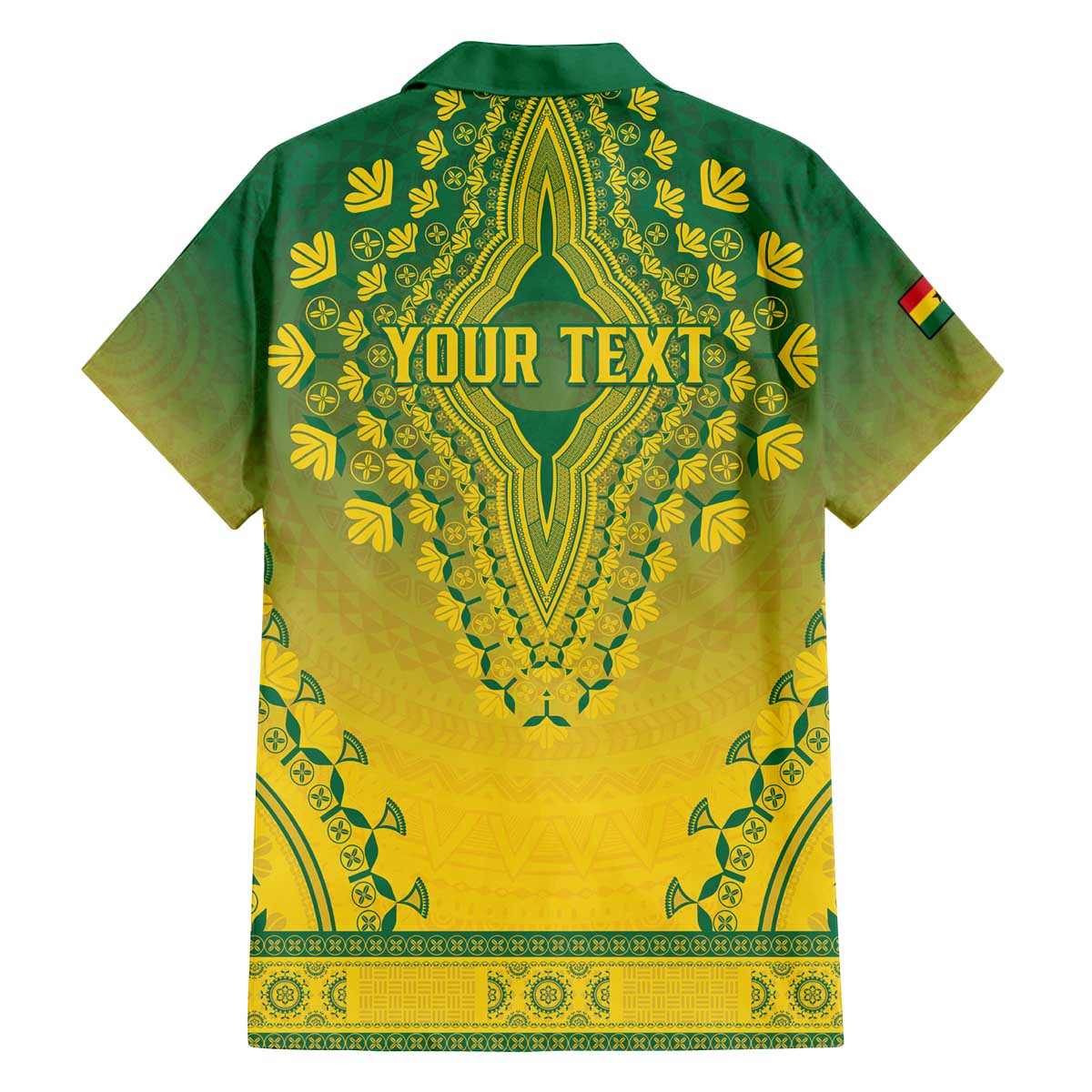 Personalized Ghana African Dashiki Family Matching Off The Shoulder Long Sleeve Dress and Hawaiian Shirt - Wonder Print Shop