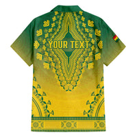 Personalized Ghana African Dashiki Family Matching Off The Shoulder Long Sleeve Dress and Hawaiian Shirt - Wonder Print Shop