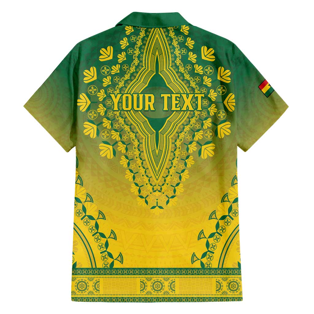 Personalized Ghana African Dashiki Family Matching Off Shoulder Short Dress and Hawaiian Shirt - Wonder Print Shop