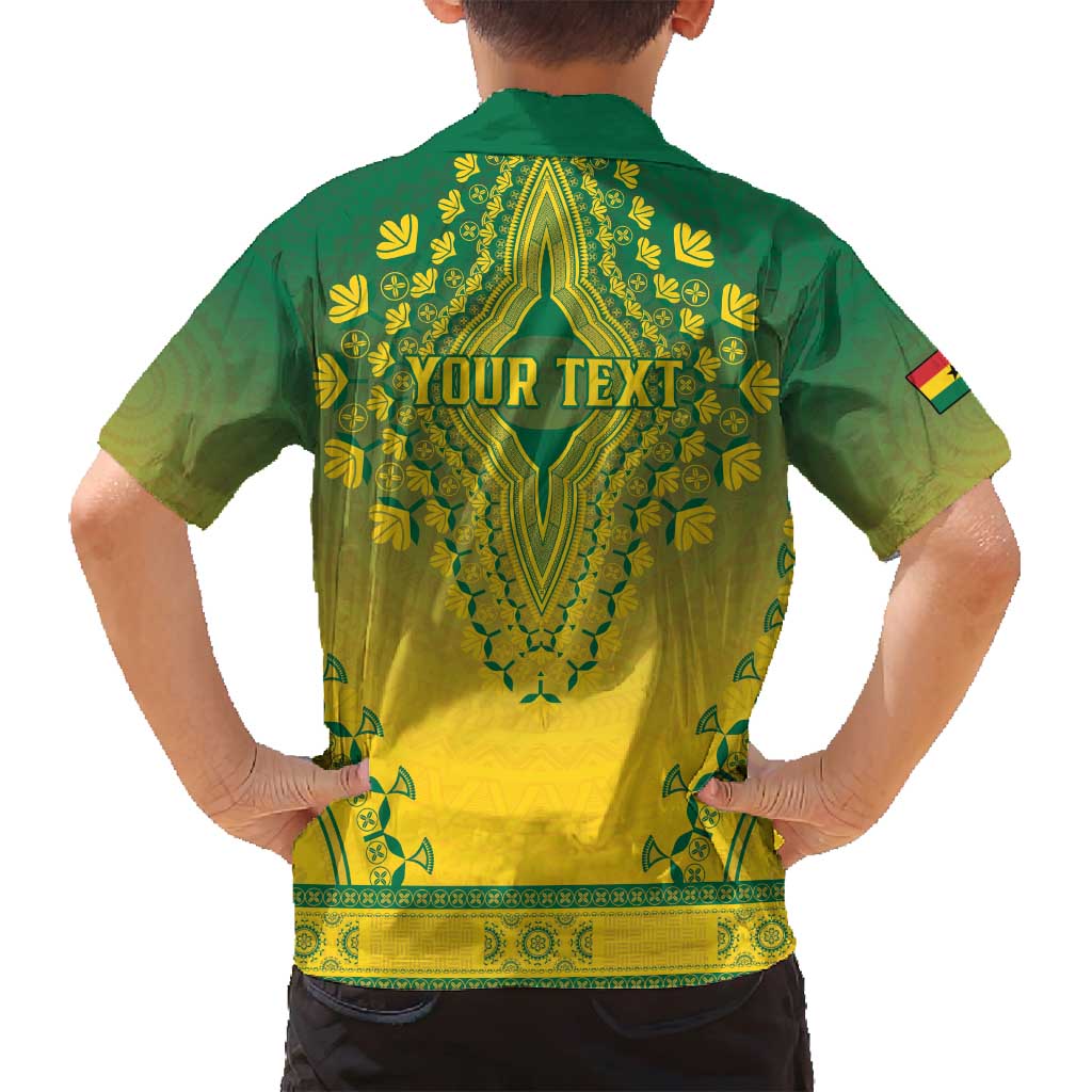 Personalized Ghana African Dashiki Family Matching Puletasi and Hawaiian Shirt - Wonder Print Shop