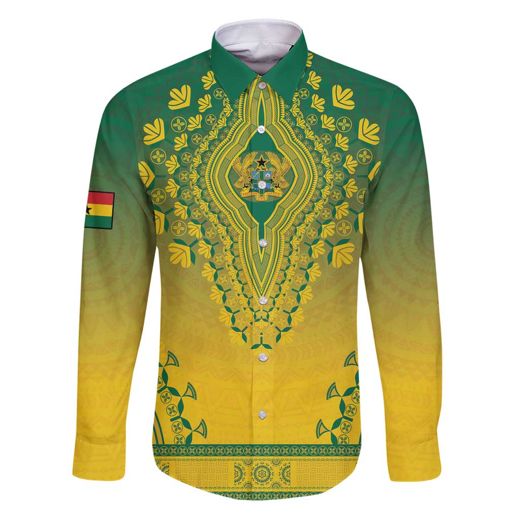 Personalized Ghana African Dashiki Family Matching Puletasi and Hawaiian Shirt - Wonder Print Shop