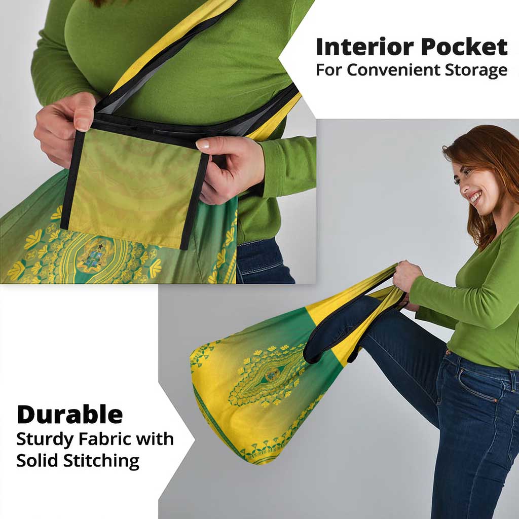 Ghana African Dashiki Grocery Bag - Wonder Print Shop