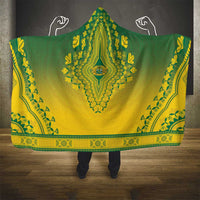 Ghana African Dashiki Hooded Blanket - Wonder Print Shop