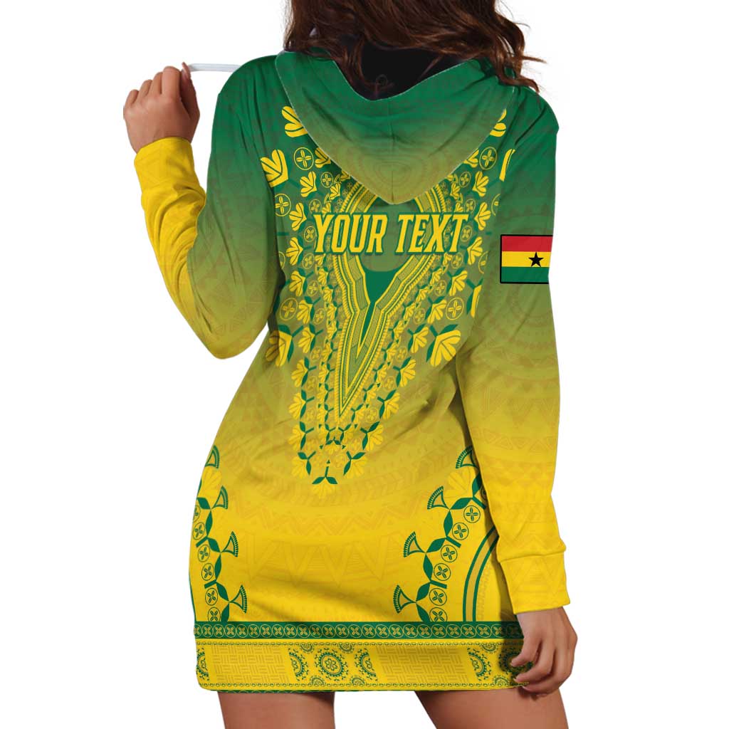 Personalized Ghana African Dashiki Hoodie Dress - Wonder Print Shop