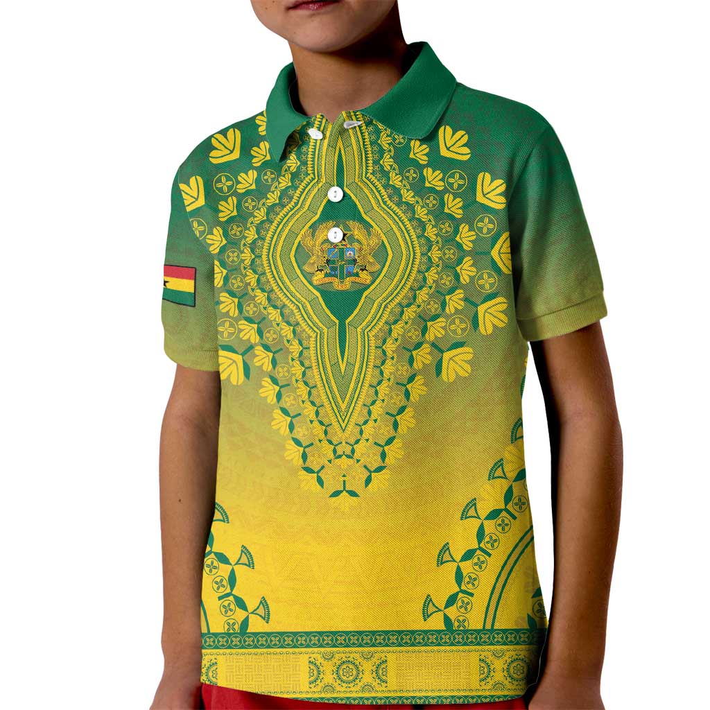 Personalized Ghana African Dashiki Kid Polo Shirt - Wonder Print Shop