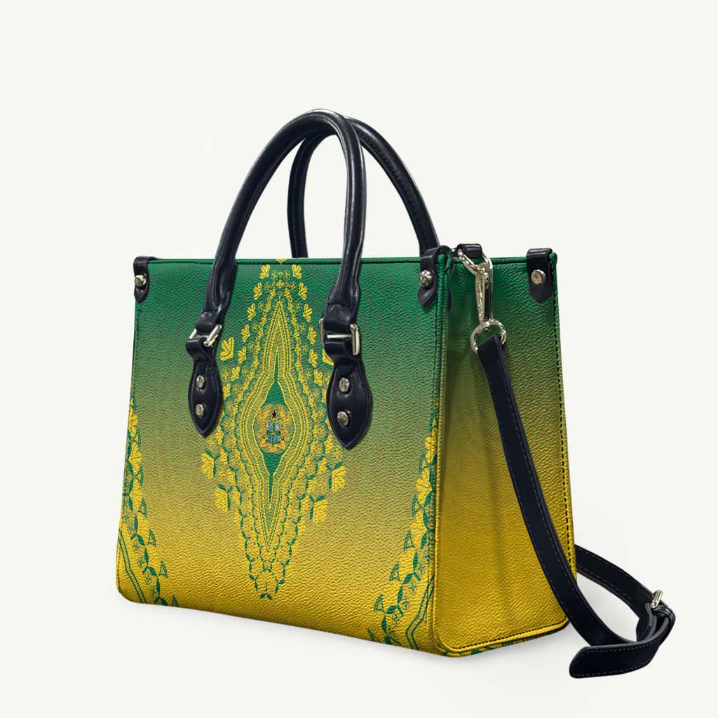 Ghana African Dashiki Leather Bag - Wonder Print Shop