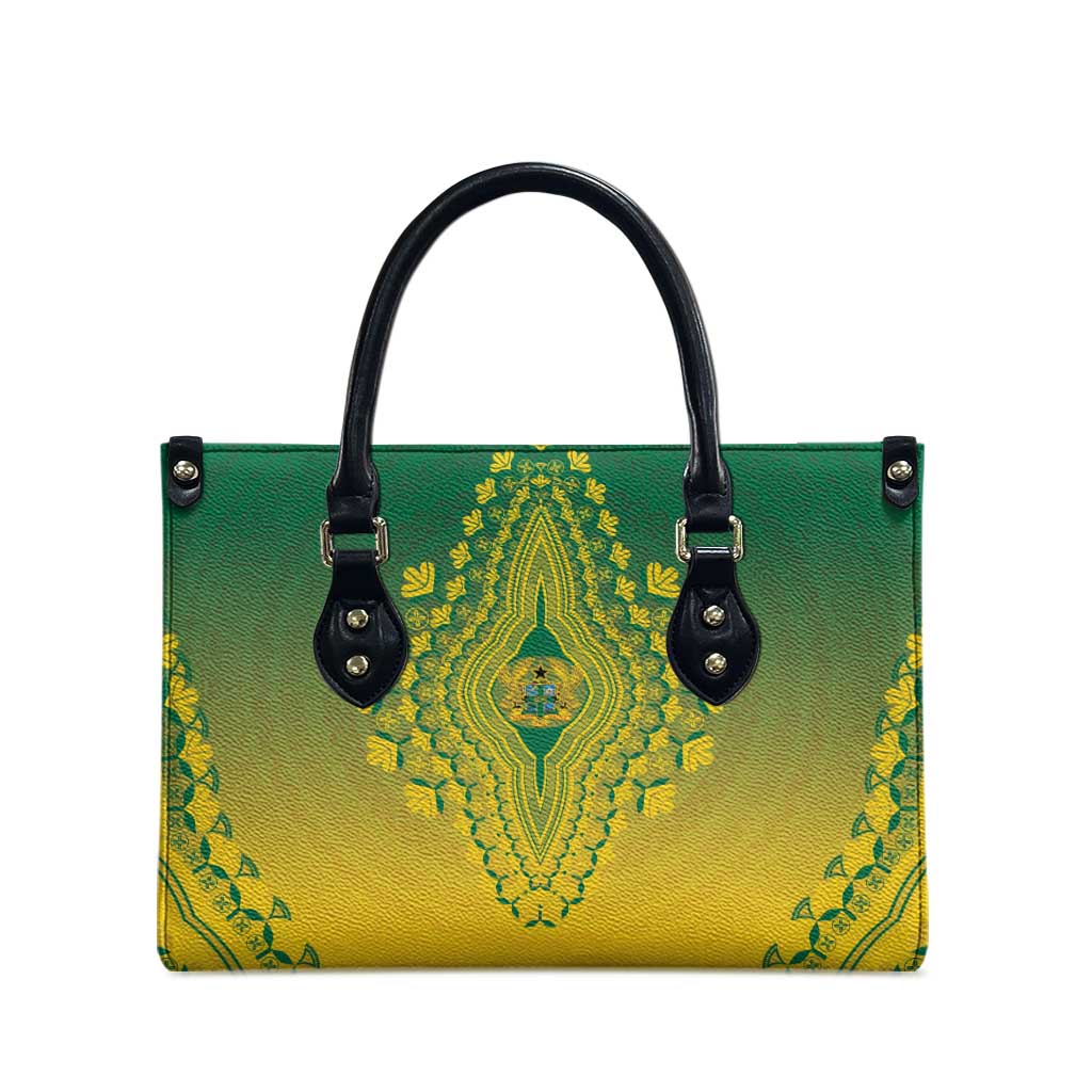 Ghana African Dashiki Leather Bag - Wonder Print Shop