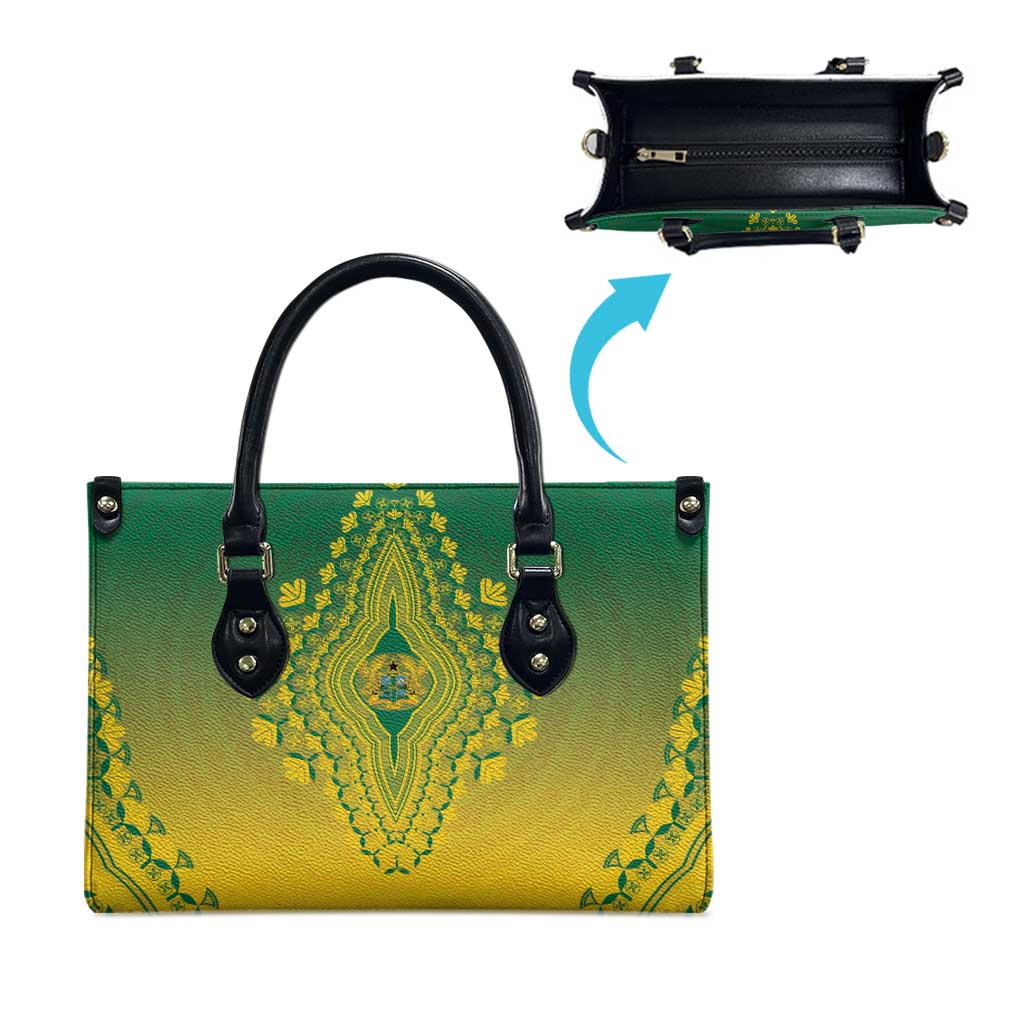 Ghana African Dashiki Leather Bag - Wonder Print Shop