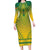 Personalized Ghana African Dashiki Long Sleeve Bodycon Dress - Wonder Print Shop