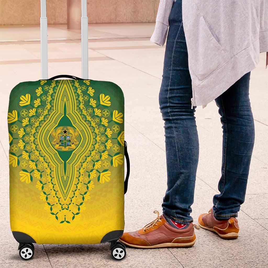 Ghana African Dashiki Luggage Cover - Wonder Print Shop