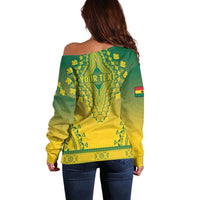 Personalized Ghana African Dashiki Off Shoulder Sweater - Wonder Print Shop