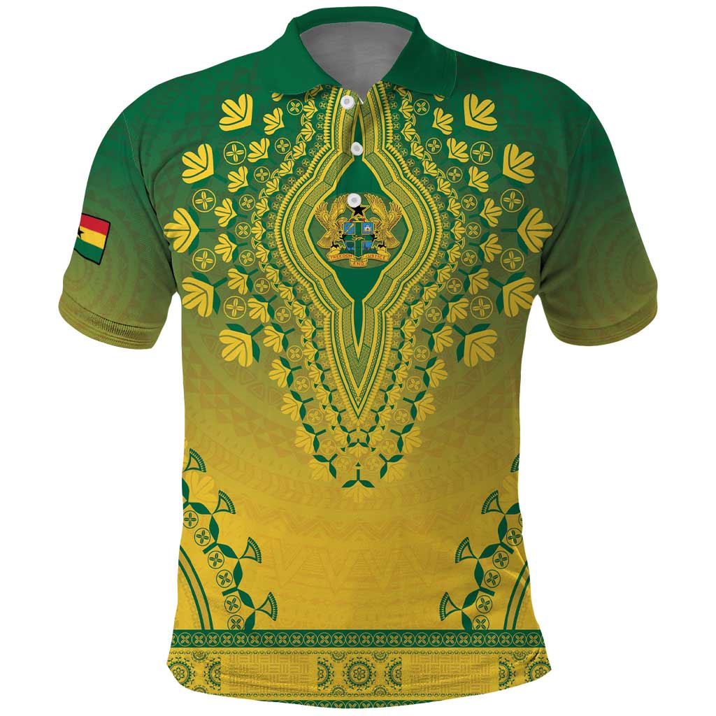 Personalized Ghana African Dashiki Polo Shirt - Wonder Print Shop