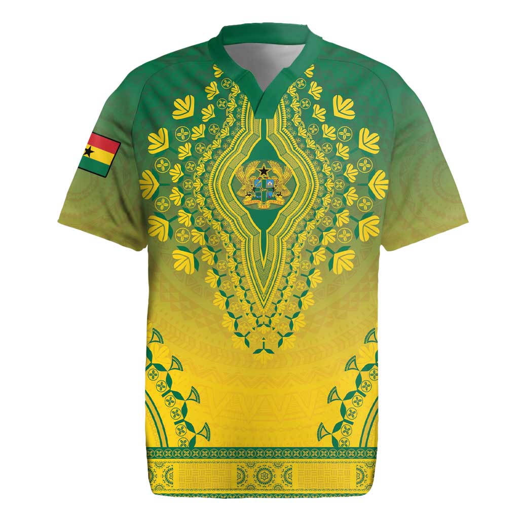 Personalized Ghana African Dashiki Rugby Jersey - Wonder Print Shop