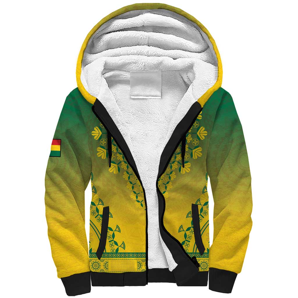 Personalized Ghana African Dashiki Sherpa Hoodie - Wonder Print Shop