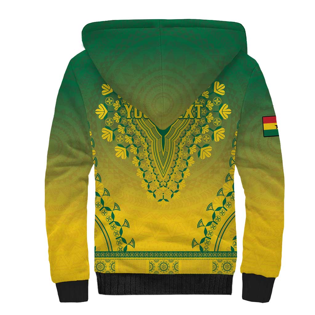 Personalized Ghana African Dashiki Sherpa Hoodie - Wonder Print Shop