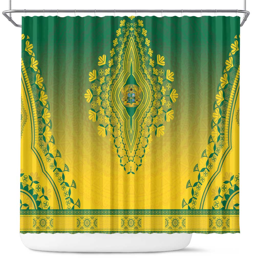 Ghana African Dashiki Shower Curtain - Wonder Print Shop