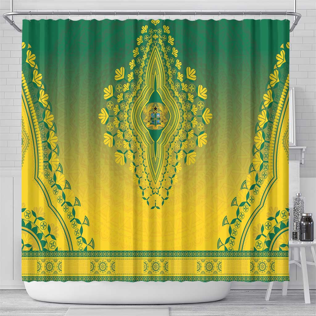 Ghana African Dashiki Shower Curtain - Wonder Print Shop