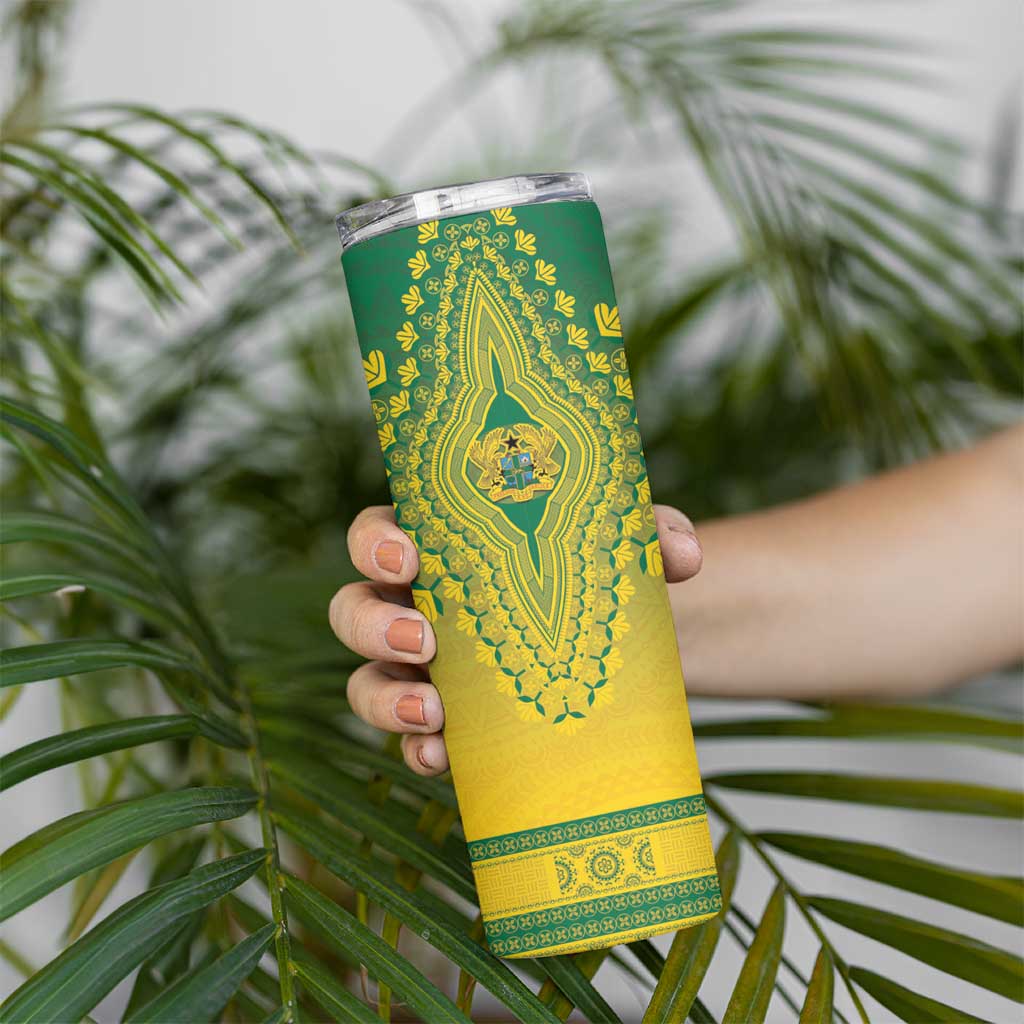 Personalized Ghana African Dashiki Skinny Tumbler - Wonder Print Shop
