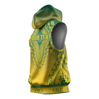 Personalized Ghana African Dashiki Sleeveless Hoodie - Wonder Print Shop
