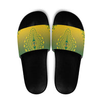 Ghana African Dashiki Slide Sandals - Wonder Print Shop