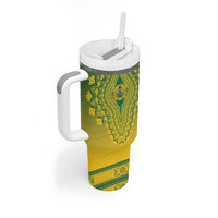Personalized Ghana African Dashiki Tumbler With Handle - Wonder Print Shop