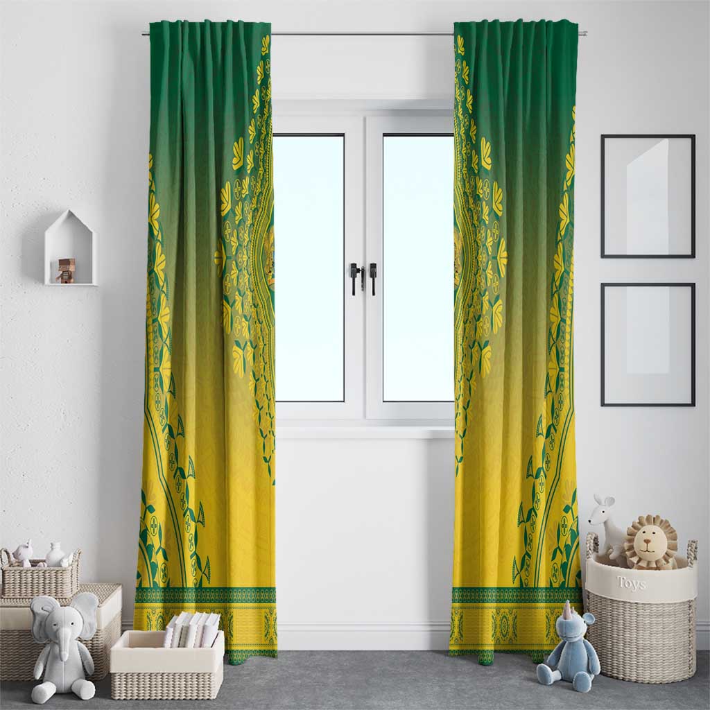 Ghana African Dashiki Window Curtain - Wonder Print Shop