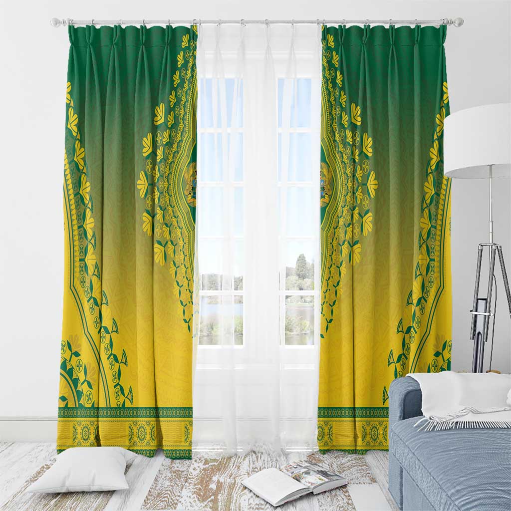 Ghana African Dashiki Window Curtain - Wonder Print Shop