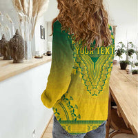 Personalized Ghana African Dashiki Women Casual Shirt - Wonder Print Shop